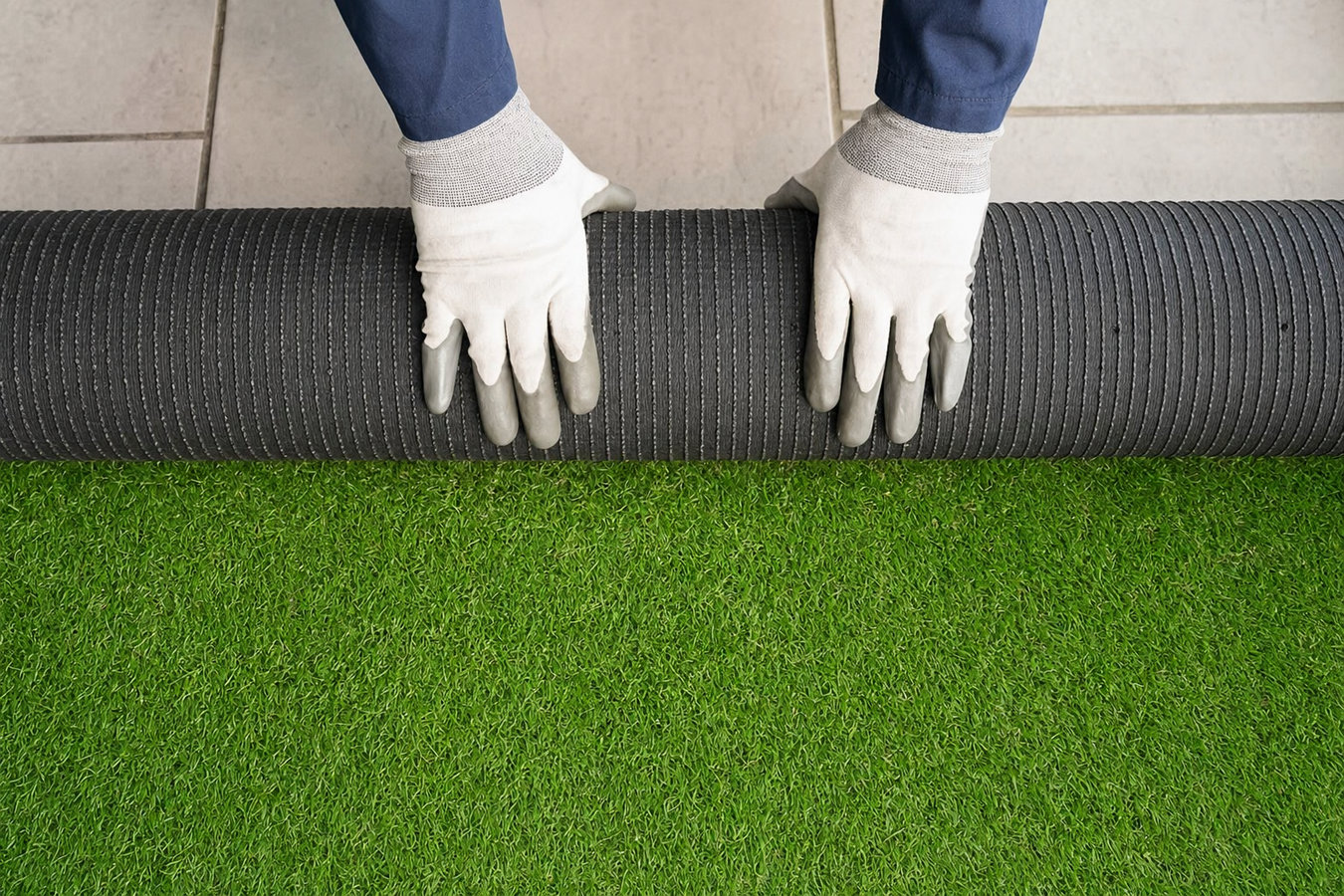 Artificial turf installation in New Smyrna Beach, FL